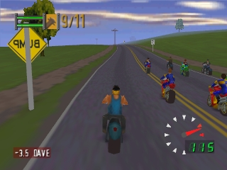 Road Rash 64 (USA) In game screenshot